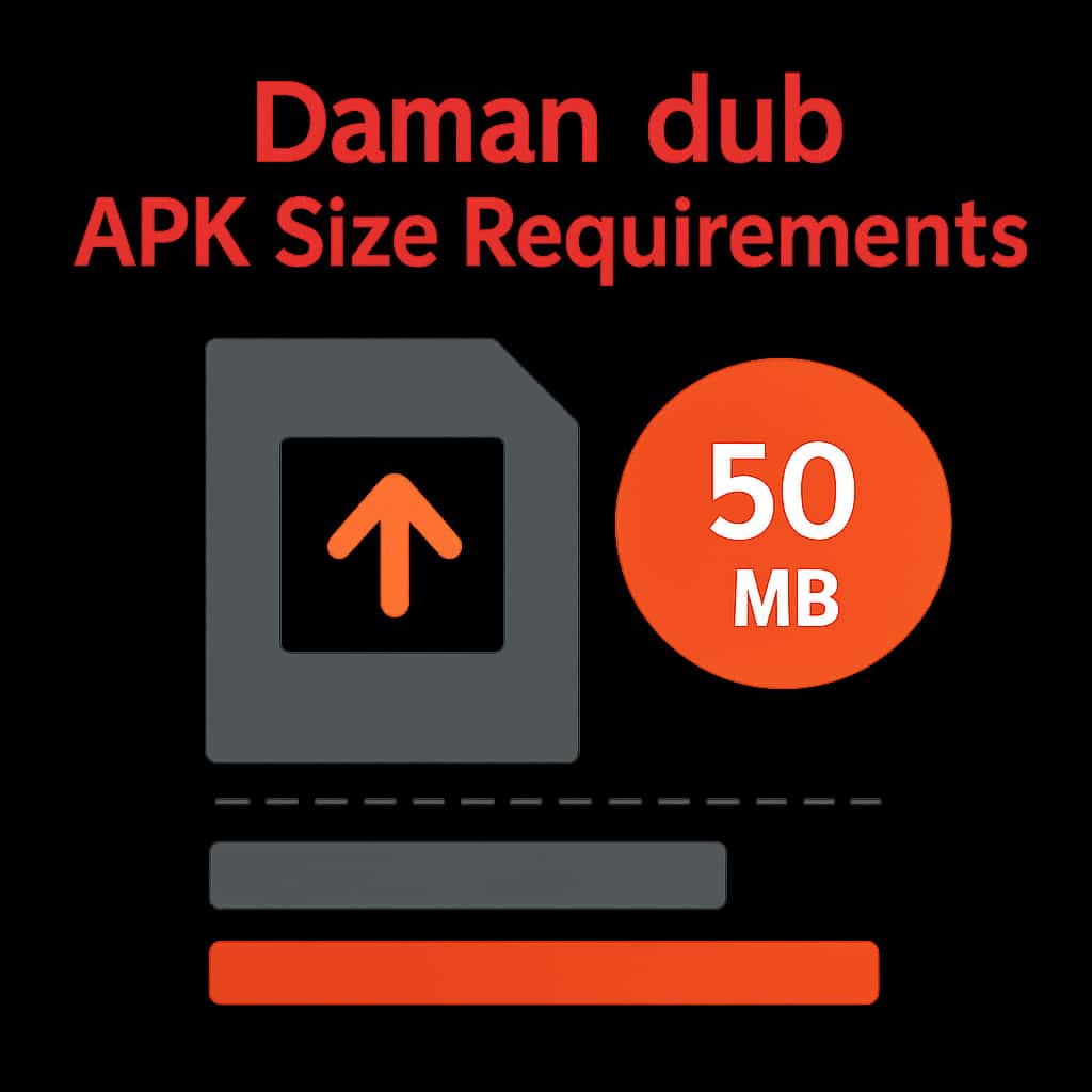 An educational diagram on Daman club APK Size Requirements.