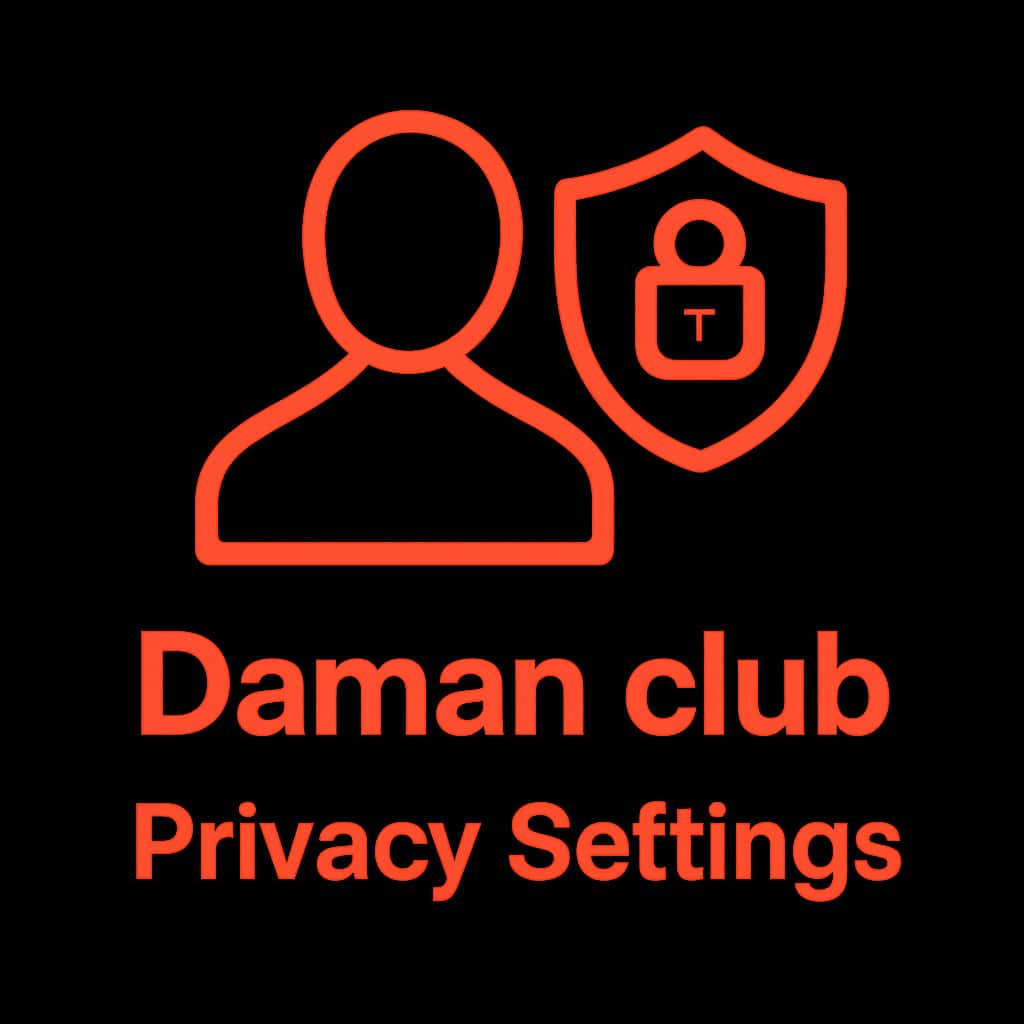 Icon representing Daman club Privacy Settings.