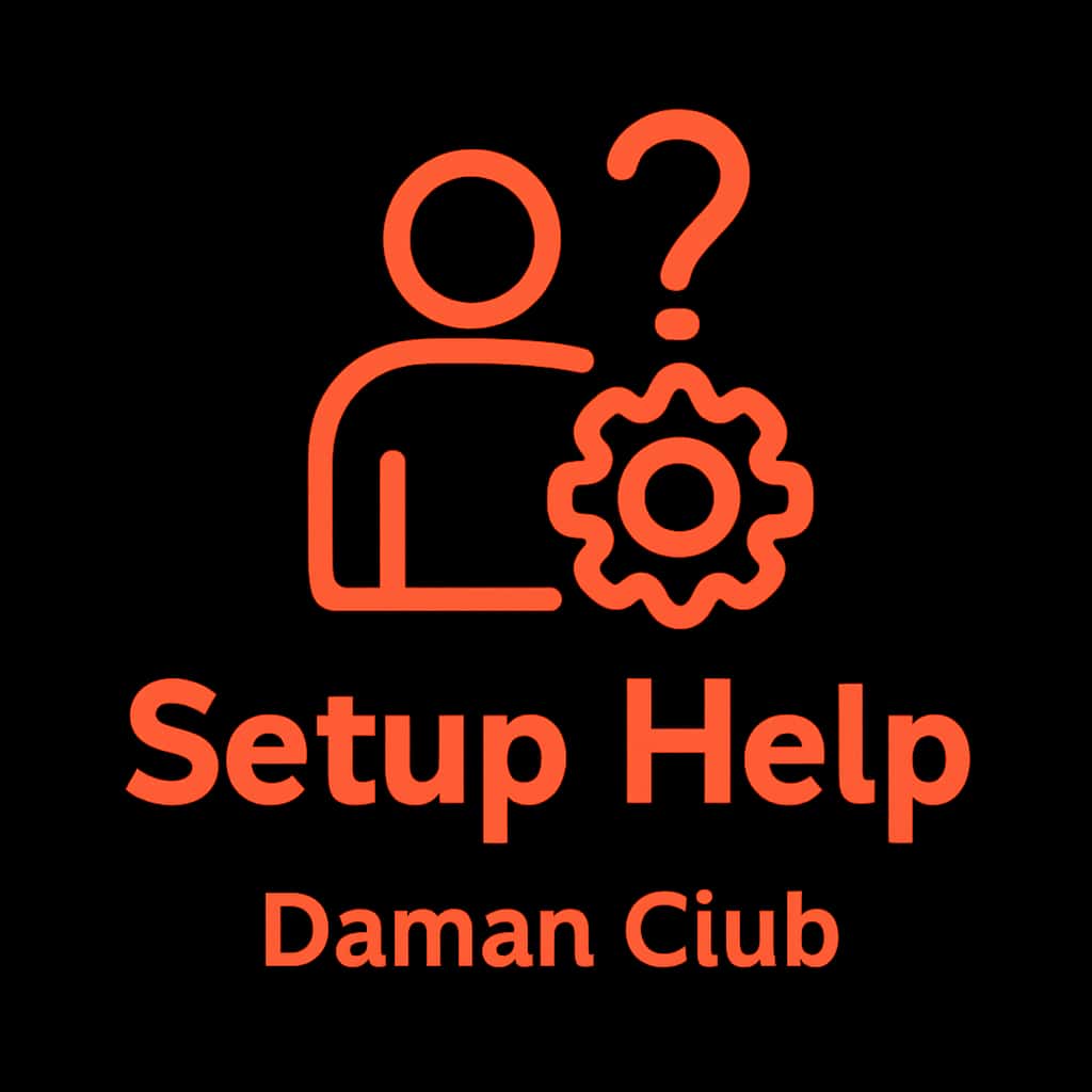 Icon representing the Daman club Setup Help.