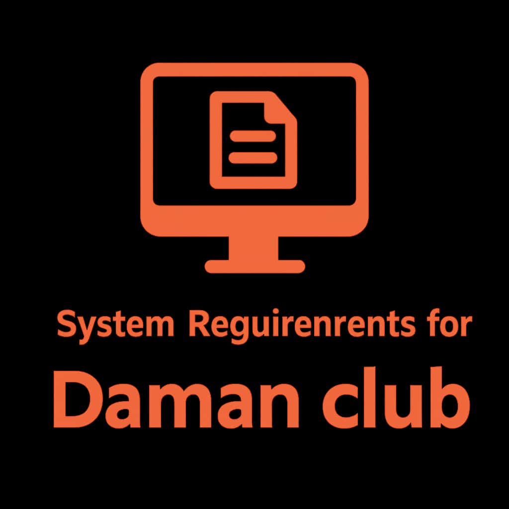 An icon representing system requirements for Daman club.