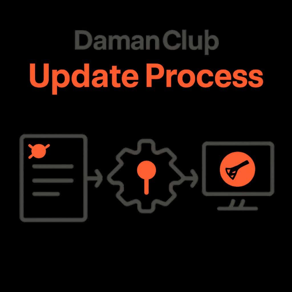 Diagram illustrating the Daman club Update Process.