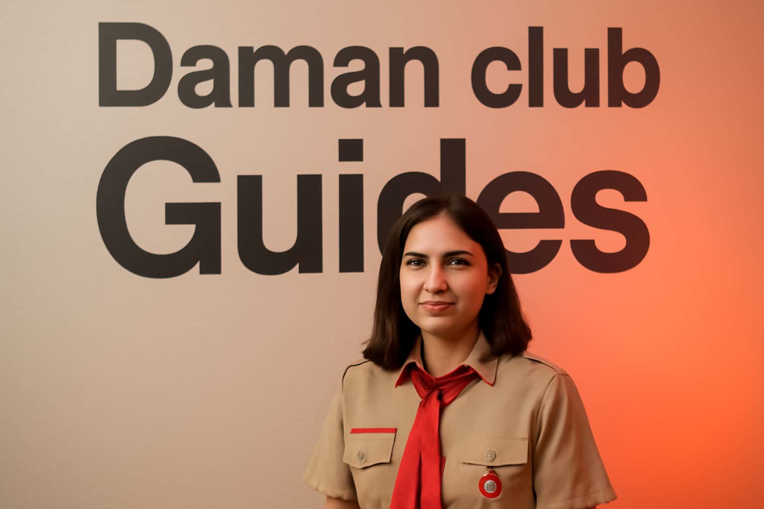 Informational scene depicting Daman club Guides.
