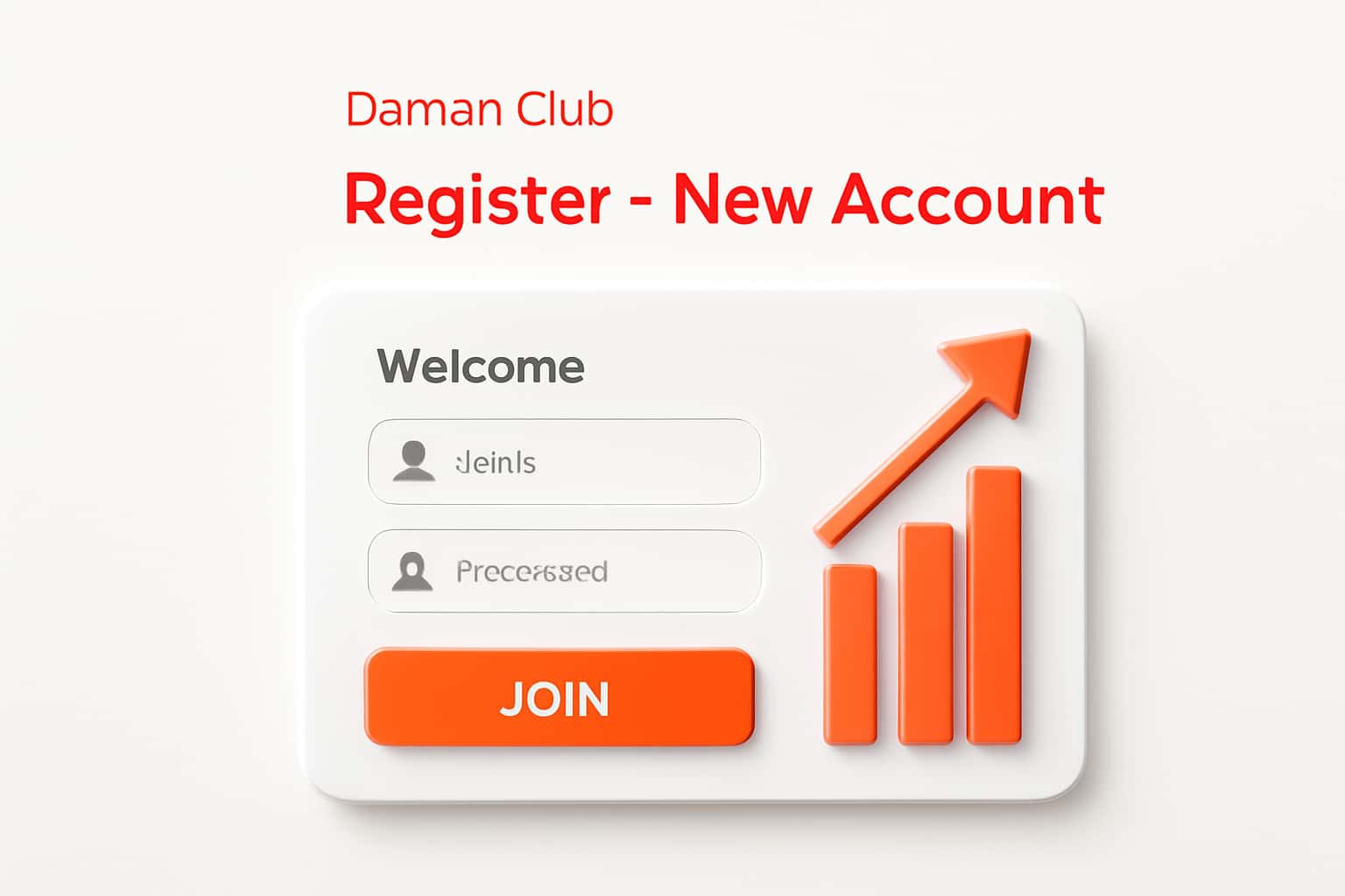 Daman club Register - New Account Interface